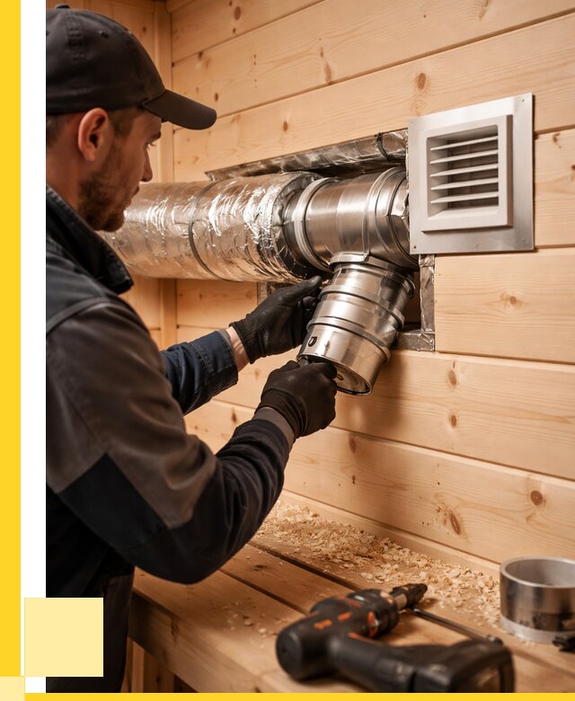 Монтаж вентиляции бани в Куйбышеве от 12443 р. | ЭриданКбш