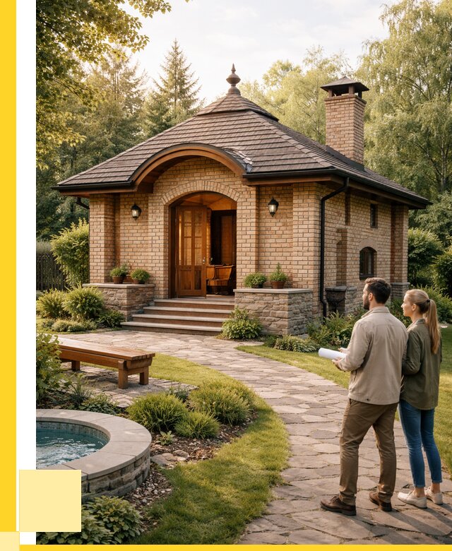 Проект кирпичной бани в Куйбышеве от 31107 р. | ЭриданКбш