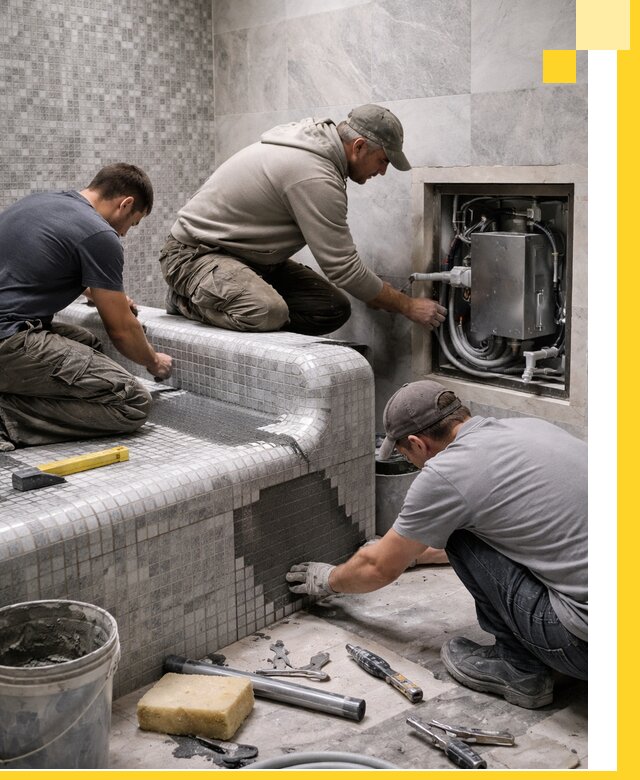 Проекты хамамов под ключ в Куйбышеве и дизайн и строительство