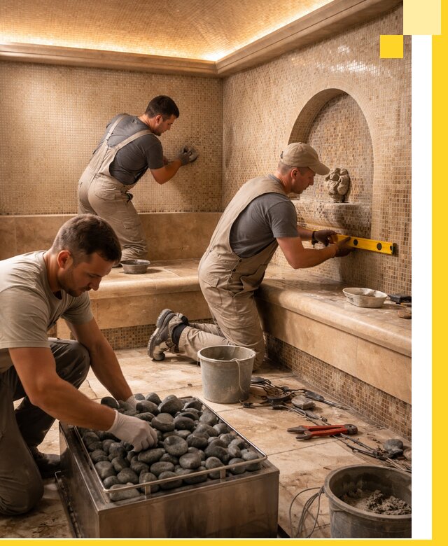 Проектирование и строительство хамама и сауны в Куйбышеве