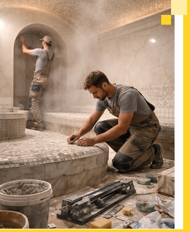 Профессиональный дизайн хамама и SPA под ключ в Куйбышеве